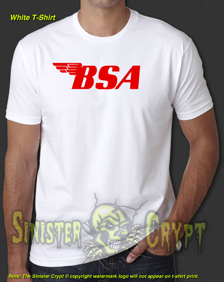BSA Motorcycle White t-shirt
