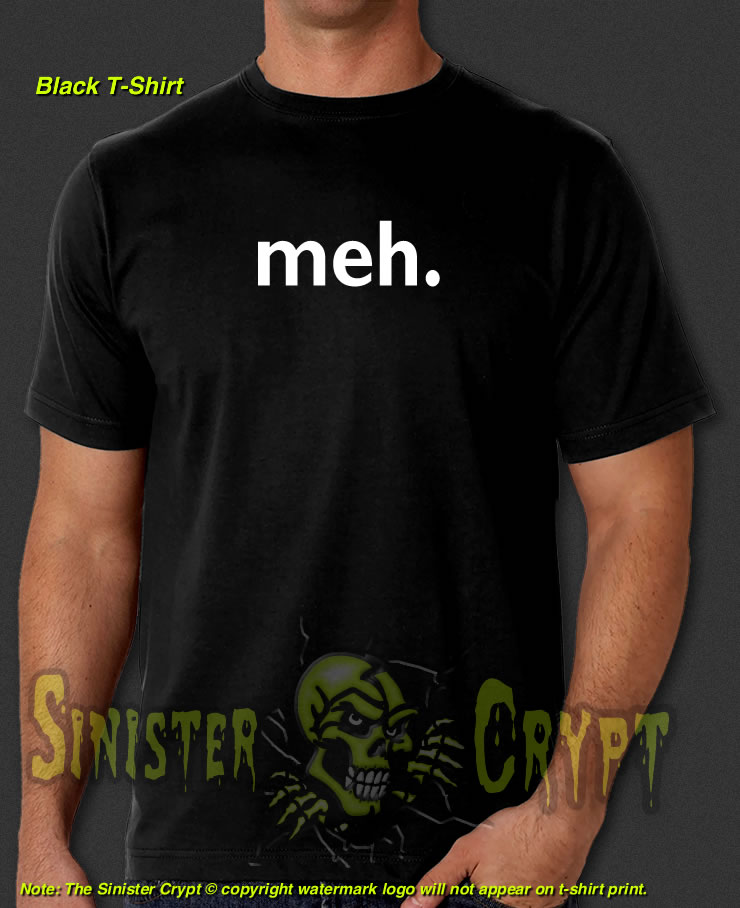 meh. Black t-shirt The I.T. IT Crowd Roy Moss Jen Geek Tech Nerd S-6XL