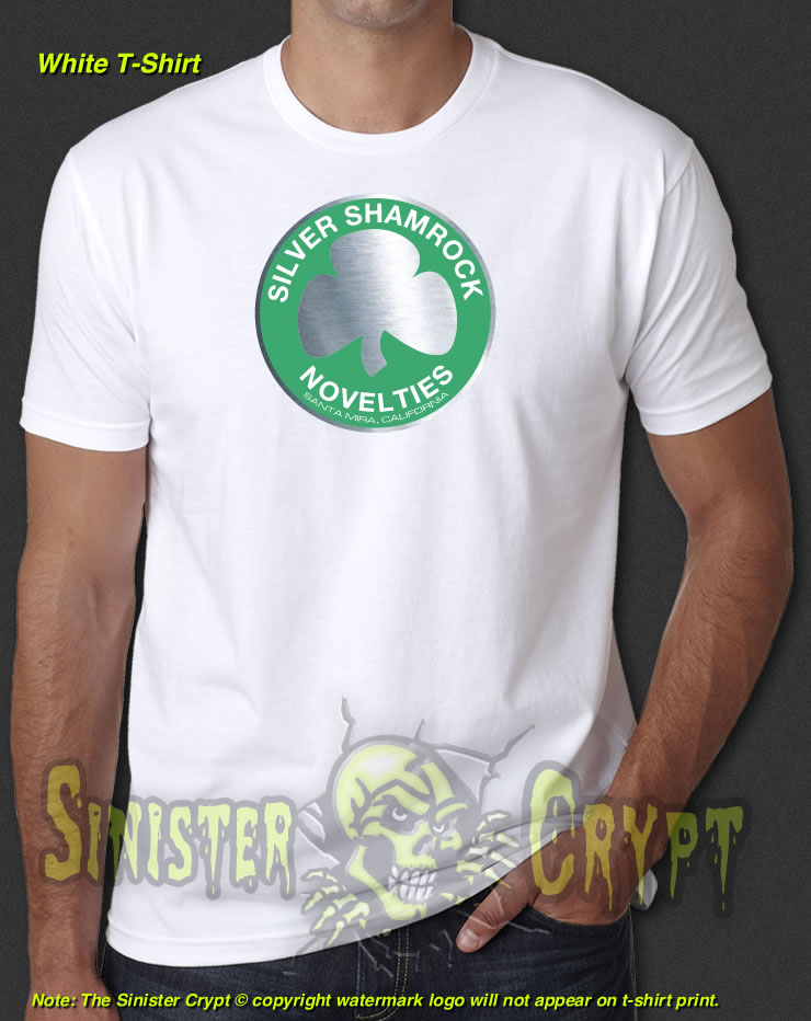 Silver Shamrock Novelties White t-shirt Halloween III 3: Season of the Witch S-6XL