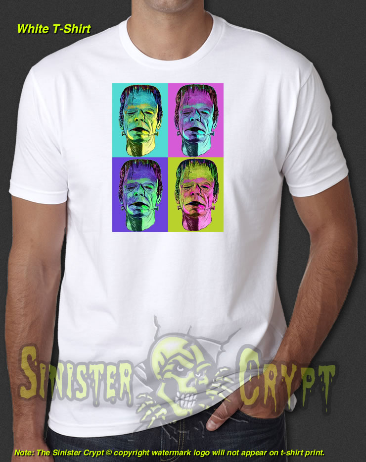 Frankenstein Pop Art White t-shirt