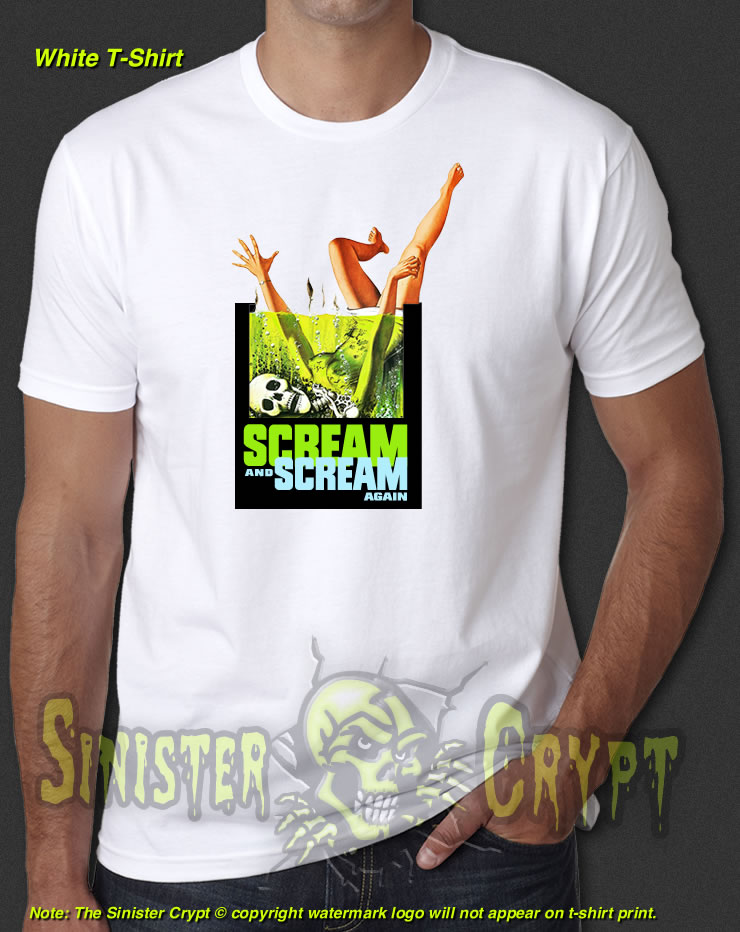 Scream and Scream Again White t-shirt