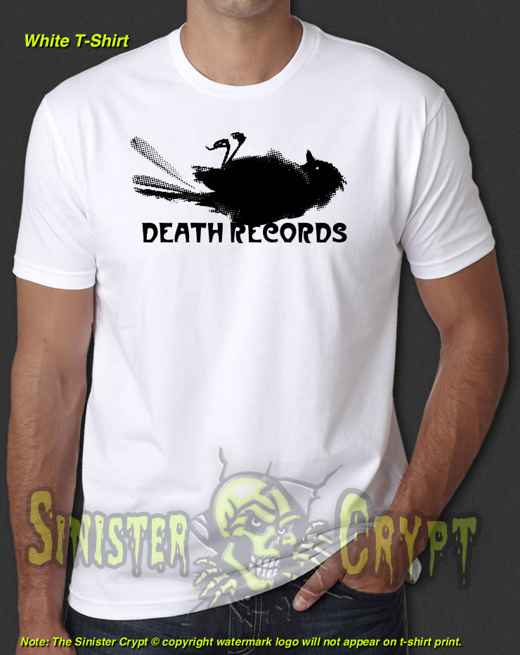 Death Records White t-shirt from Phantom of the Paradise Retro Vintage S-6XL