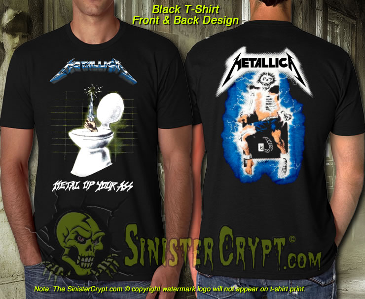 Mens Fashion Metallica Ride The Lightning T-Shirt Rock Band Printed T Shirt