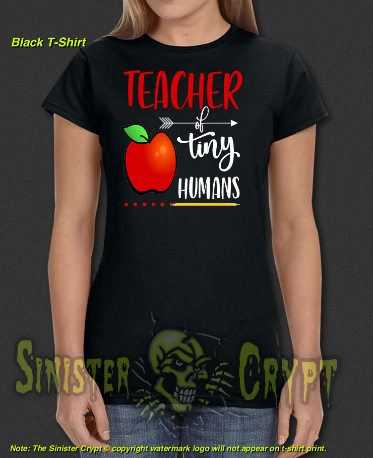 Teacher of Tiny Humans Black t-shirt