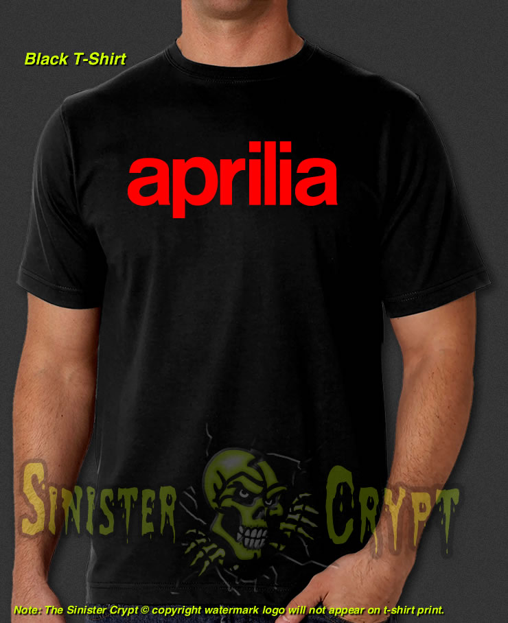 Aprilia motorcycle Black t-shirt