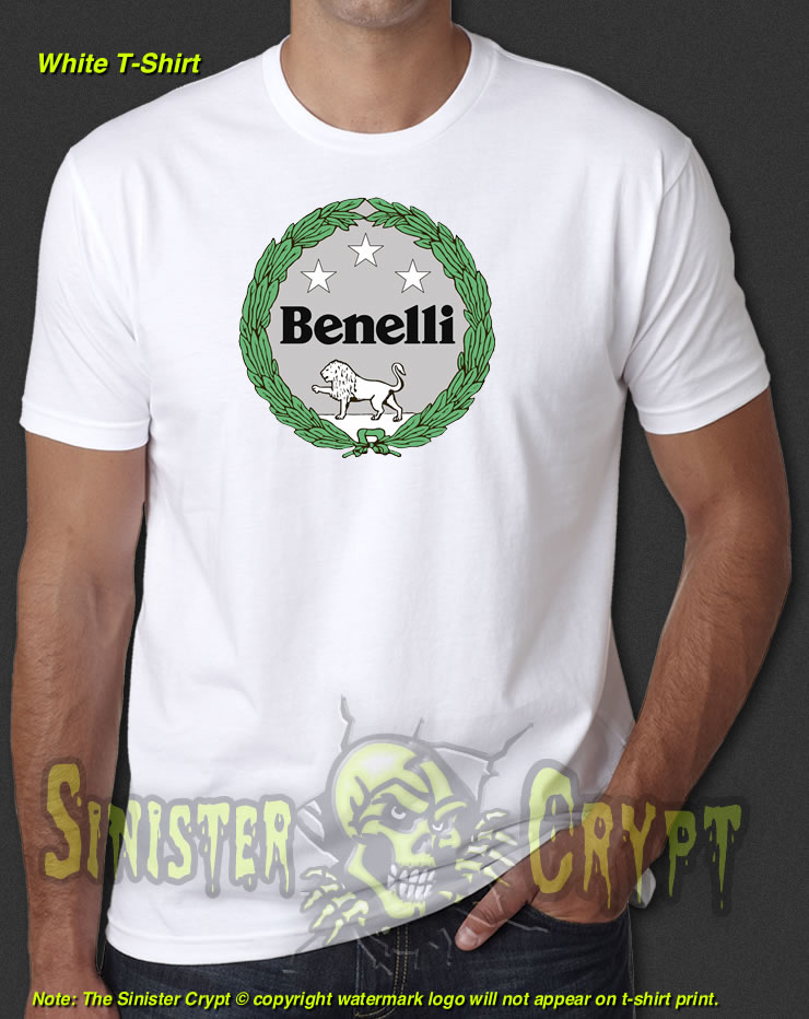Benelli Motorcycle White t-shirt
