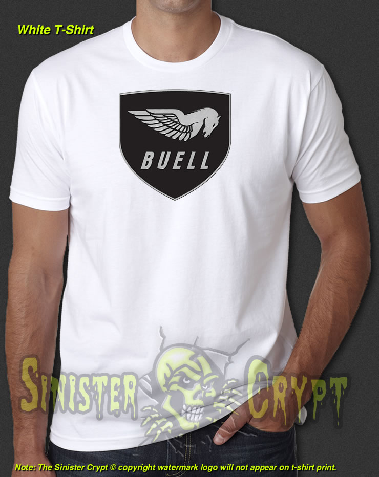 Buell Motorcycle Company Logo spor shirt black white tshirt men's free shipping 