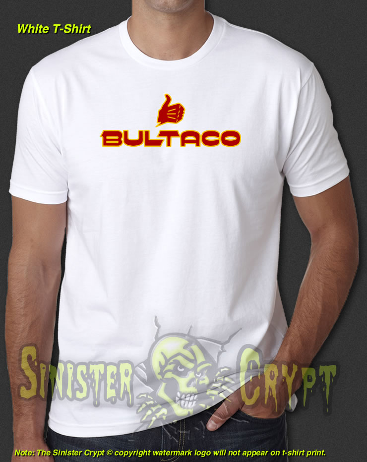 Bultaco Thumbs Up Motorcycle White t-shirt