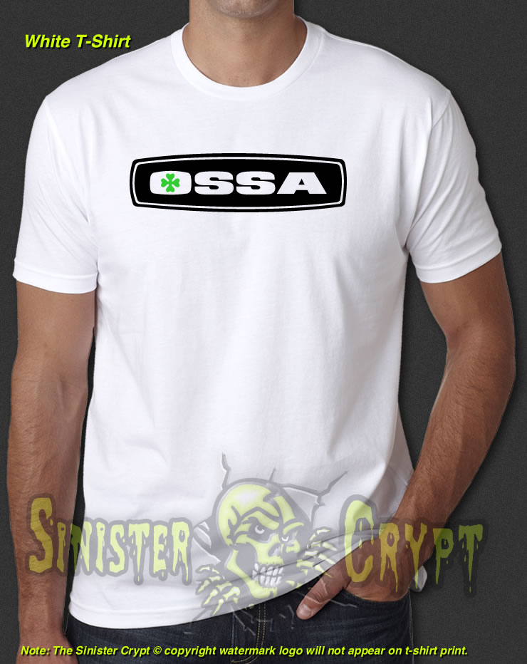 OSSA Motorcycle White t-shirt