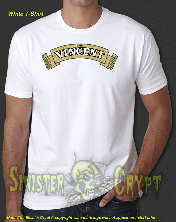 The Vincent Motorcycle White t-shirt
