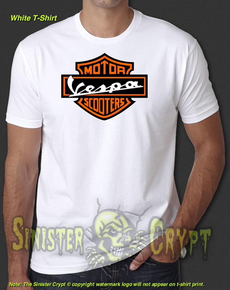 Vespa Scooters White t-shirt