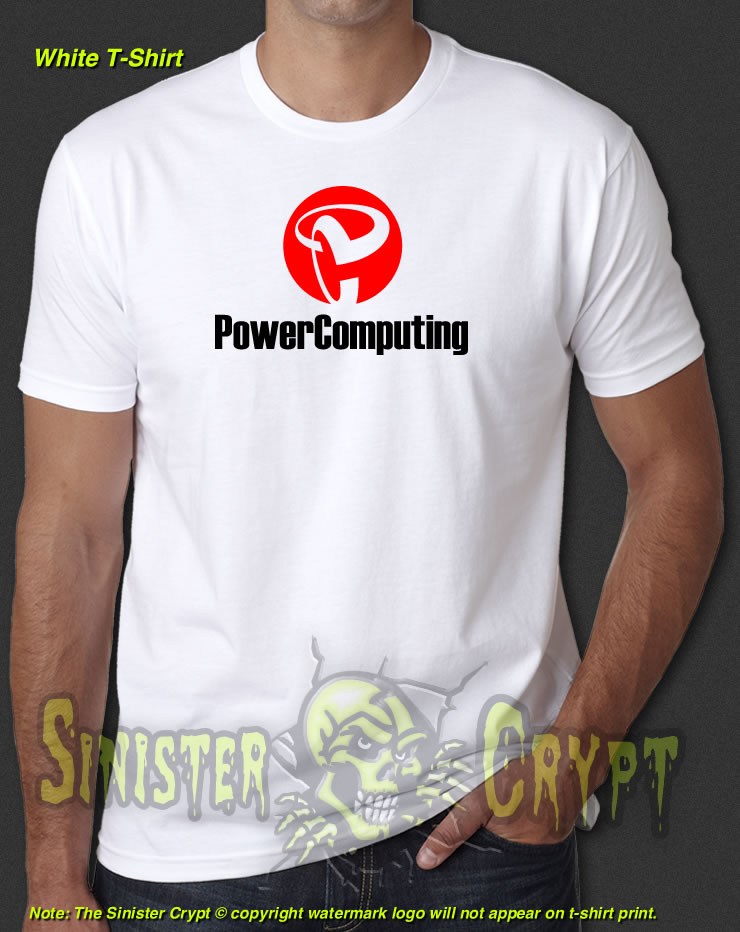 PowerComputing White t-shirt Retro-Vintage Power Computing Mac Clone S-6XL