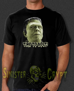Frankenstein Time to Bolt t-shirt