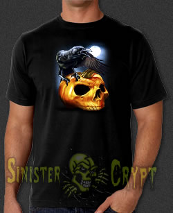 Raven Skull Halloween t-shirt