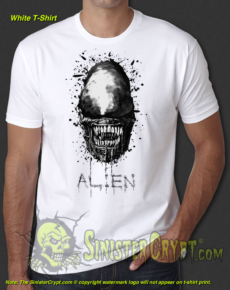 Predator Neon Close Up Space Alien Scary Action Horror Movies T Shirt 40-40 - S