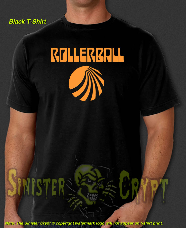 Rollerball Orange Black t-shirt