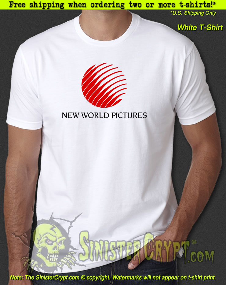 New World Pictures White t-shirt