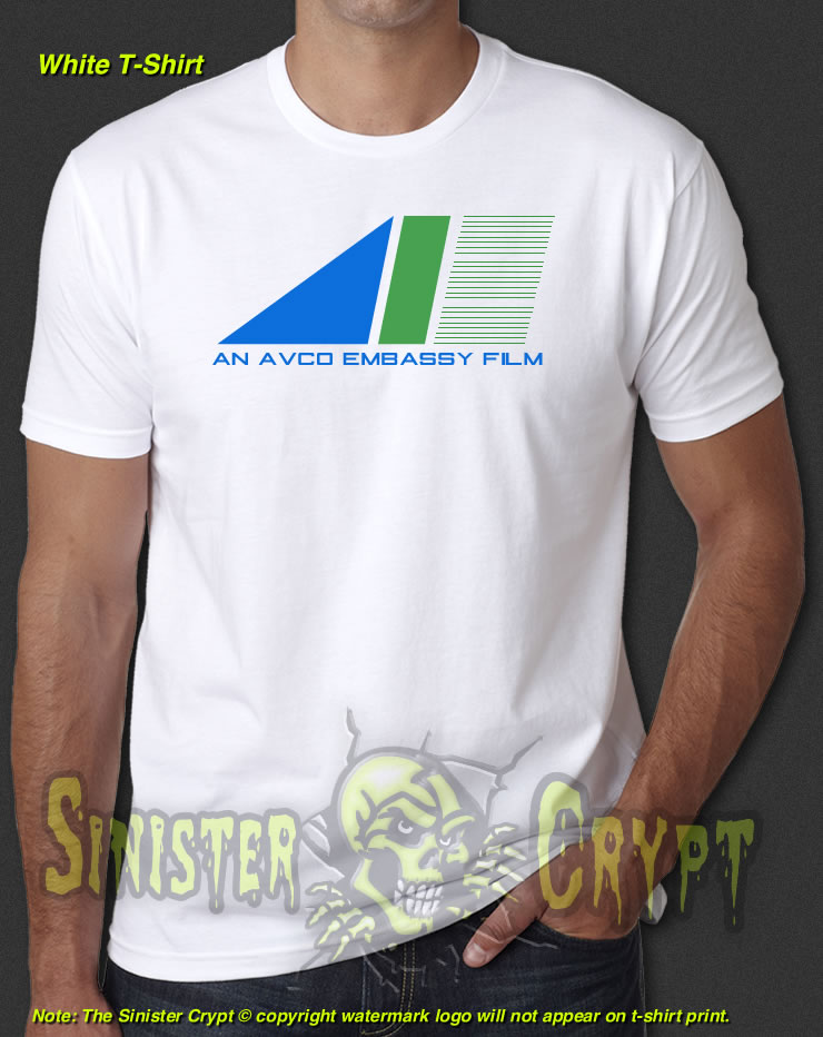 An AVCO Embassy Film Pictures White t-shirt Retro Vintage S-6XL