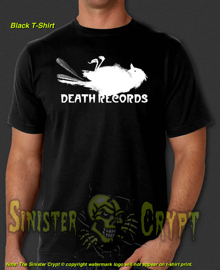 Death Records Black t-shirt from Phantom of the Paradise Retro Vintage S-6XL